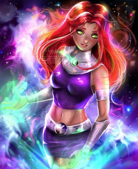 star fire sexy|10 Fan Art Pics Of Starfire That Make Us Want To Watch Teen。